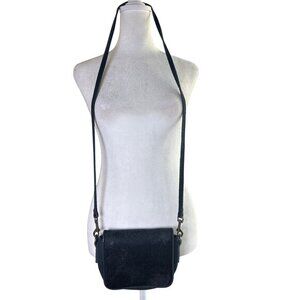 Liebeskind Berlin Black Crossbody‎ Bag Ponyhair Leather Purse Small